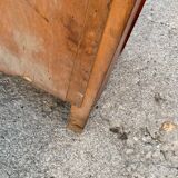 Vintage 1950s white wooden chest of drawers/storage unit