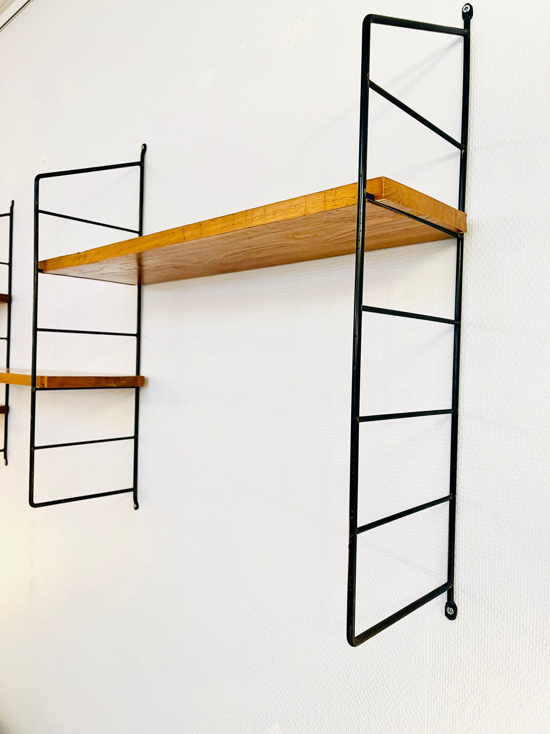 Modular Scandinavian wall shelf, circa 1960