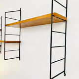 Modular Scandinavian wall shelf, circa 1960