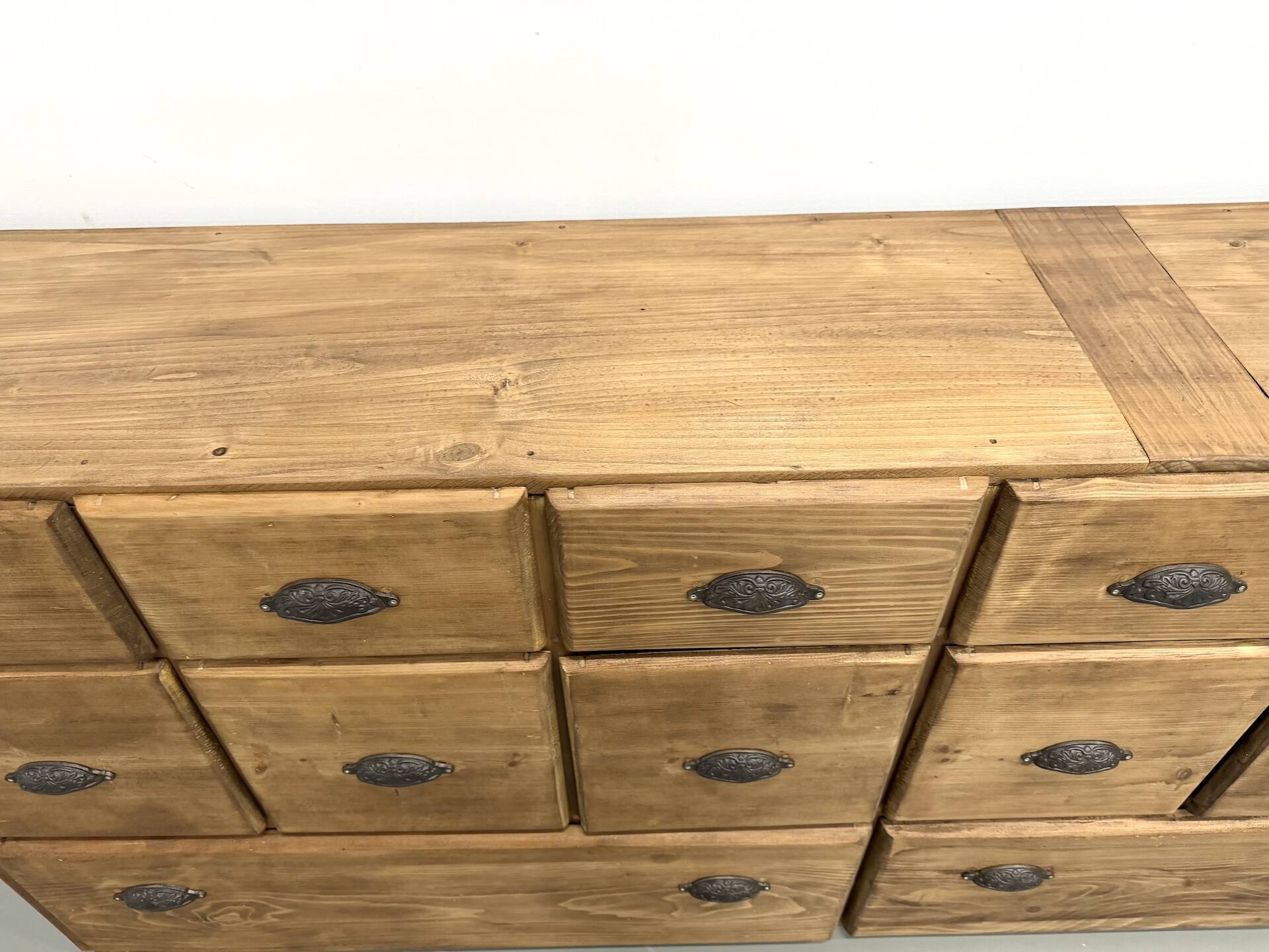 Large Pine Workshop Furniture with Drawers