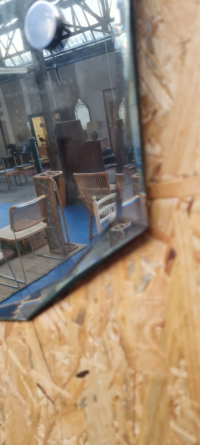 Art Deco beveled mirror