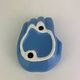 Blue ceramic hand dish, vintage