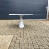 Angelo Mangiarotti M1 eettafel Skipper Carrara marmer 130cm