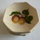 Set of 6 plates in mid-century fruit glazed clay