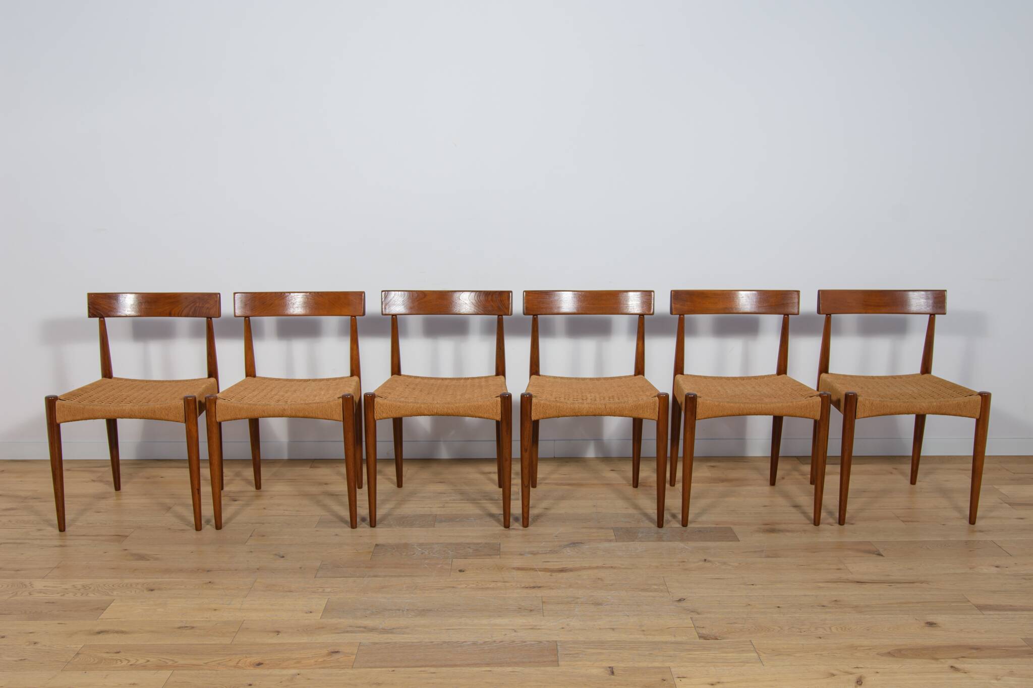 Mid Century Dining Chairs by Arne Hovmand-Olsen for Mogens Kold, 1960s, Den