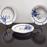 3 anciennes assiettes Sarreguemines