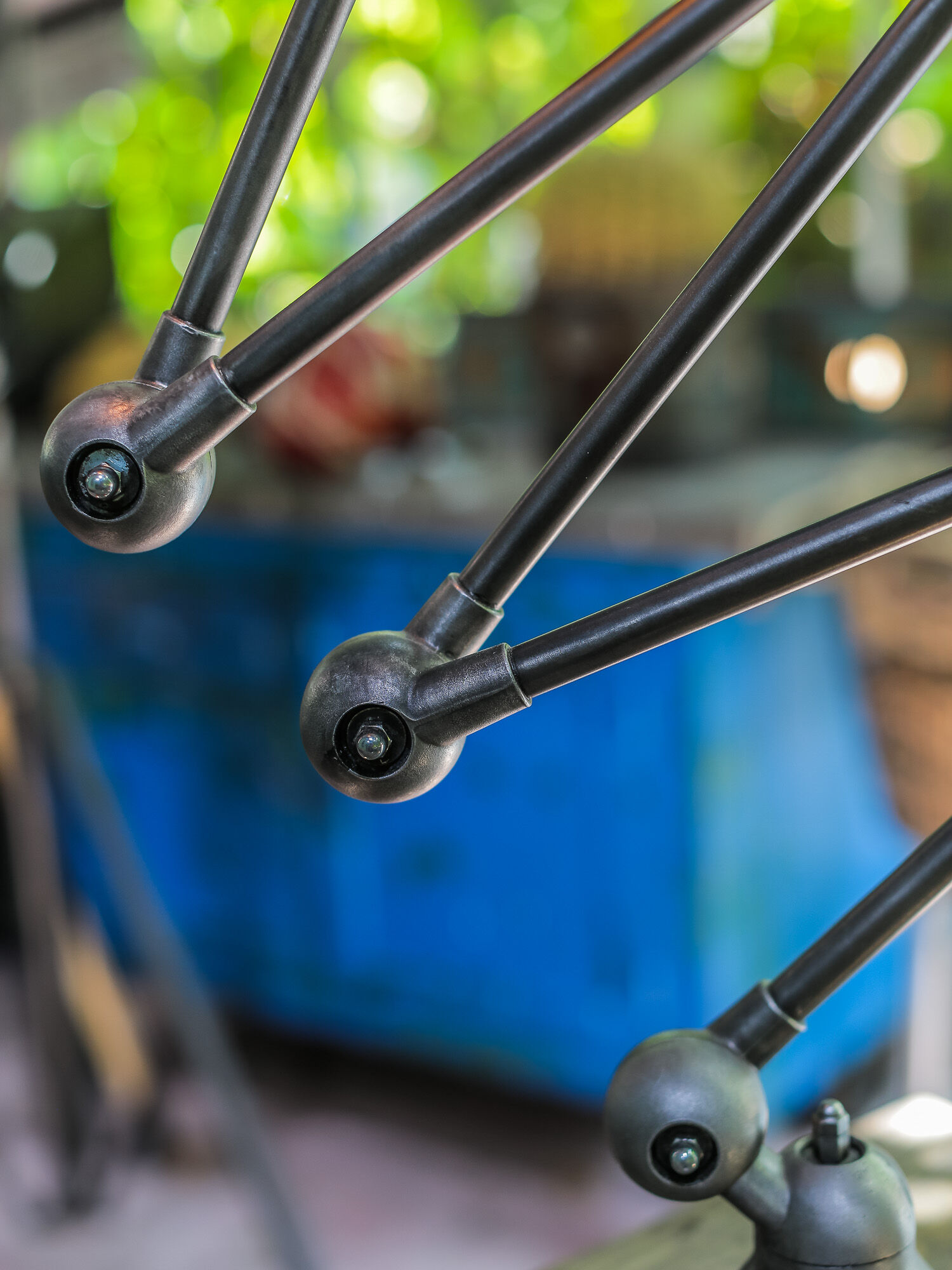 Lamp Jieldé 5 arm polished graphite