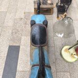 Carved wooden rocking horse
