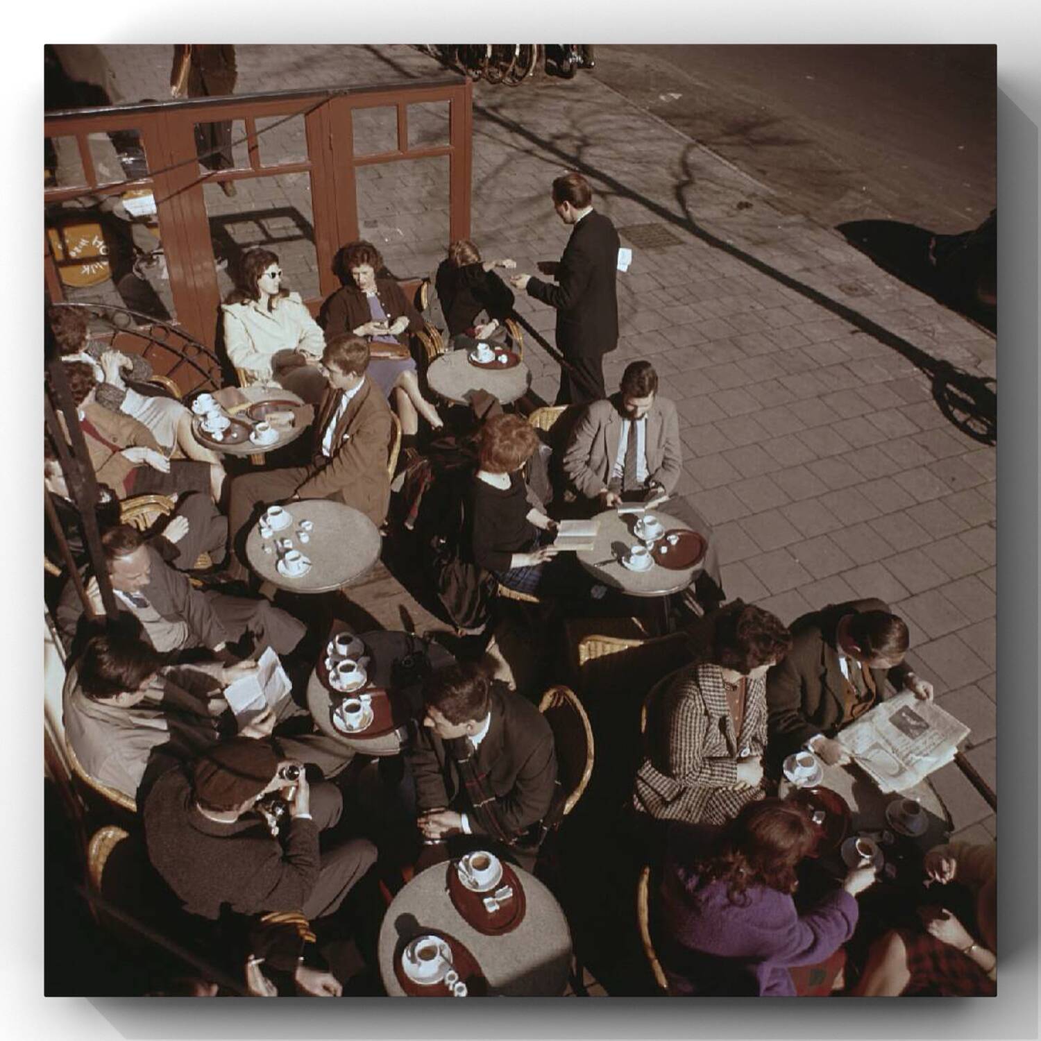Une journée en terrasse à Amsterdam, tirage d’art, 1961, couleurs originales du film