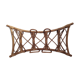 70s bamboo coat hanger