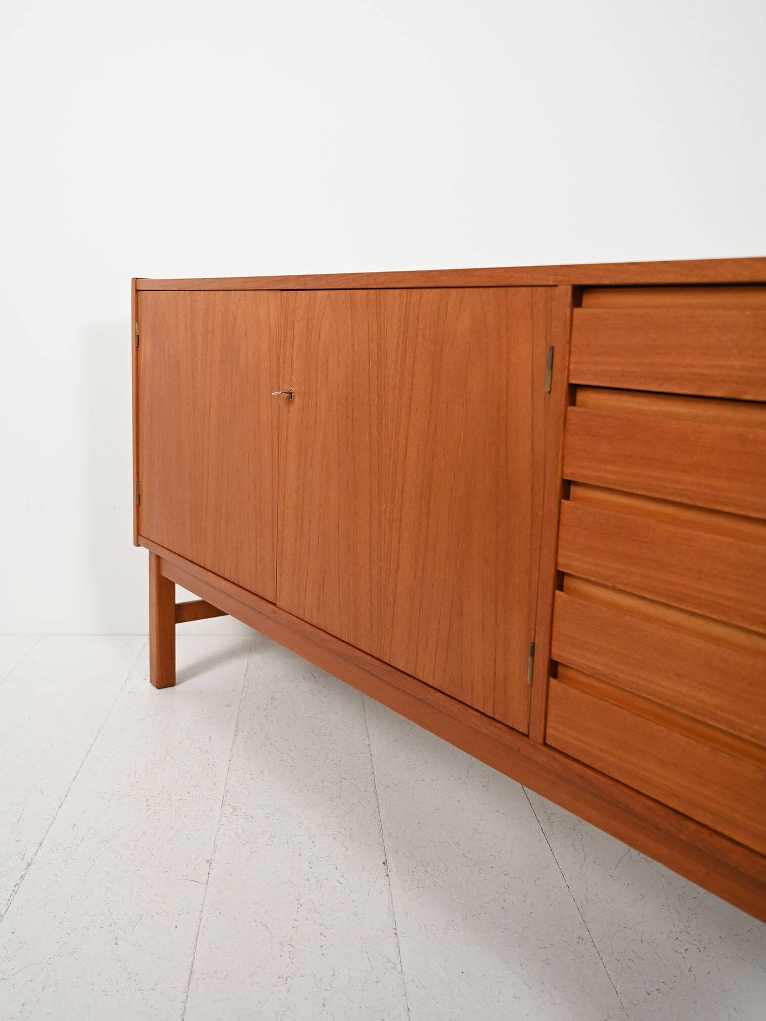 Scandinavian geometric sideboard from the 1960s