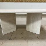 Table basse en travertin - Années 80