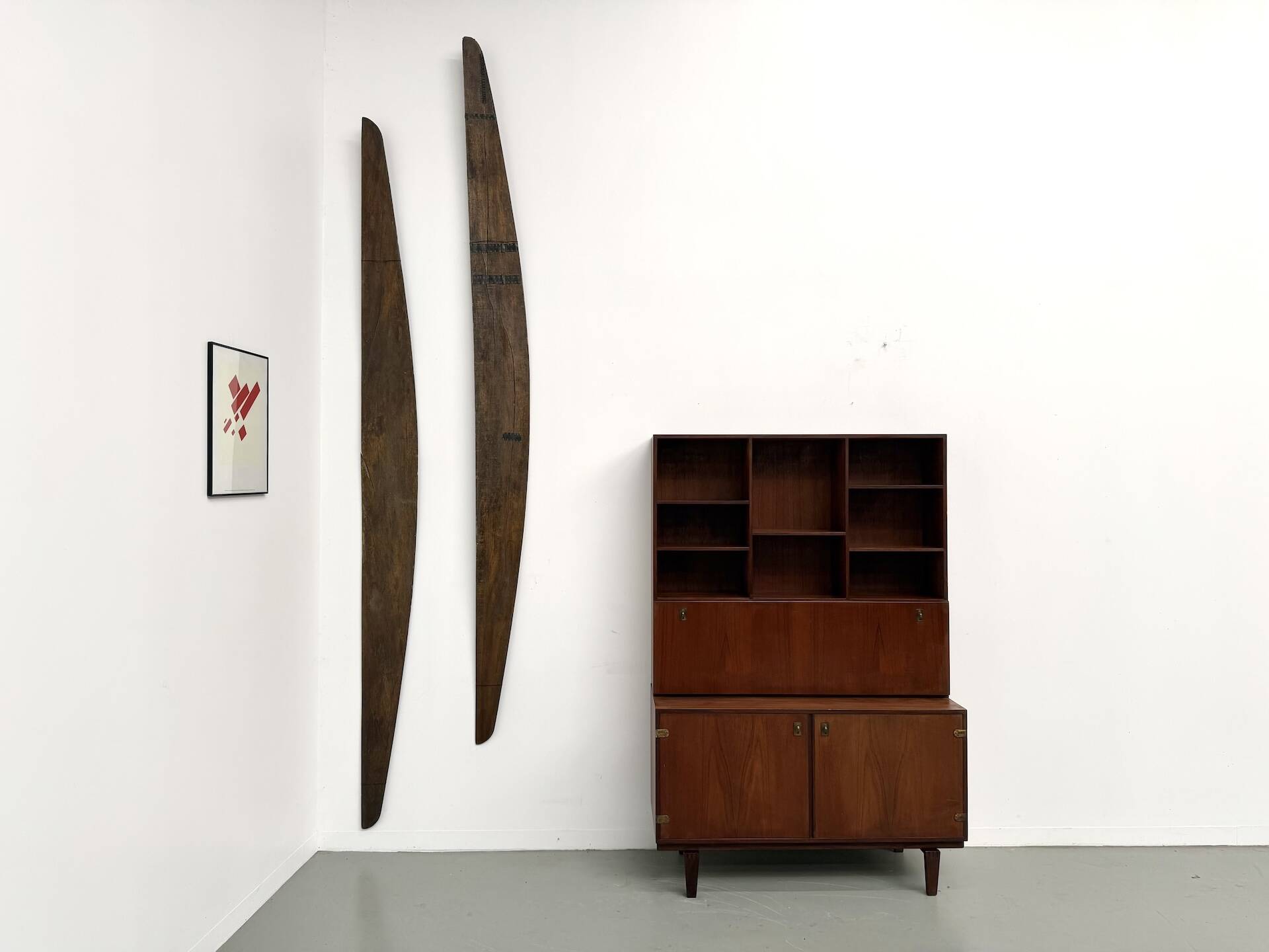 Teak and brass bookshelf designed by Peter Løvig Nielsen, CI.