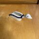 Vintage White & Blue Porcelain Goose-Shaped Kitchen Spoon Poland
