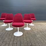 6 original vintage Knoll Tulip chairs by Eero Saarinen