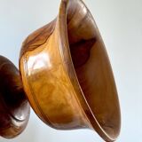 Empty pocket in olive wood