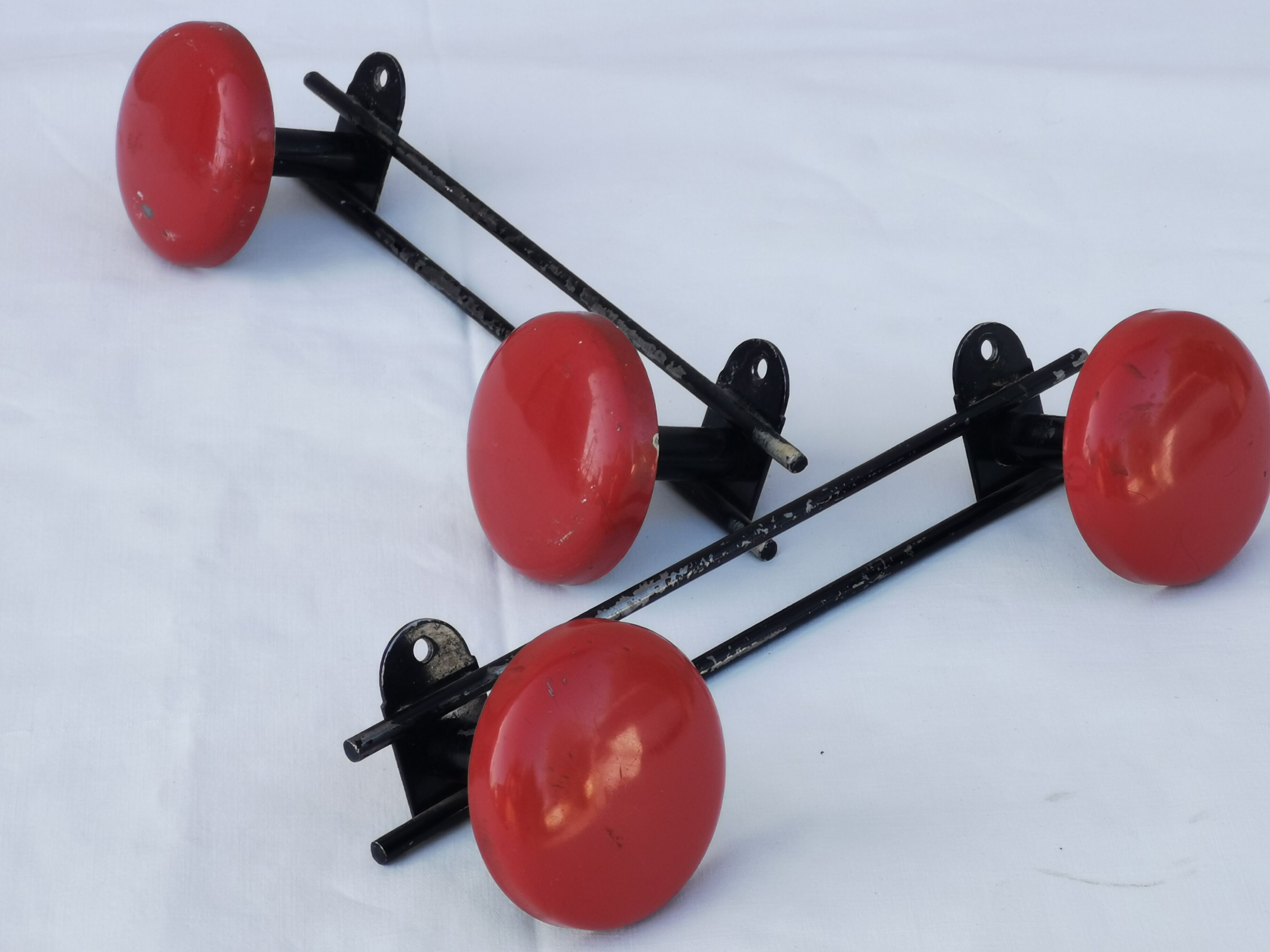 Pair of vintage coat racks