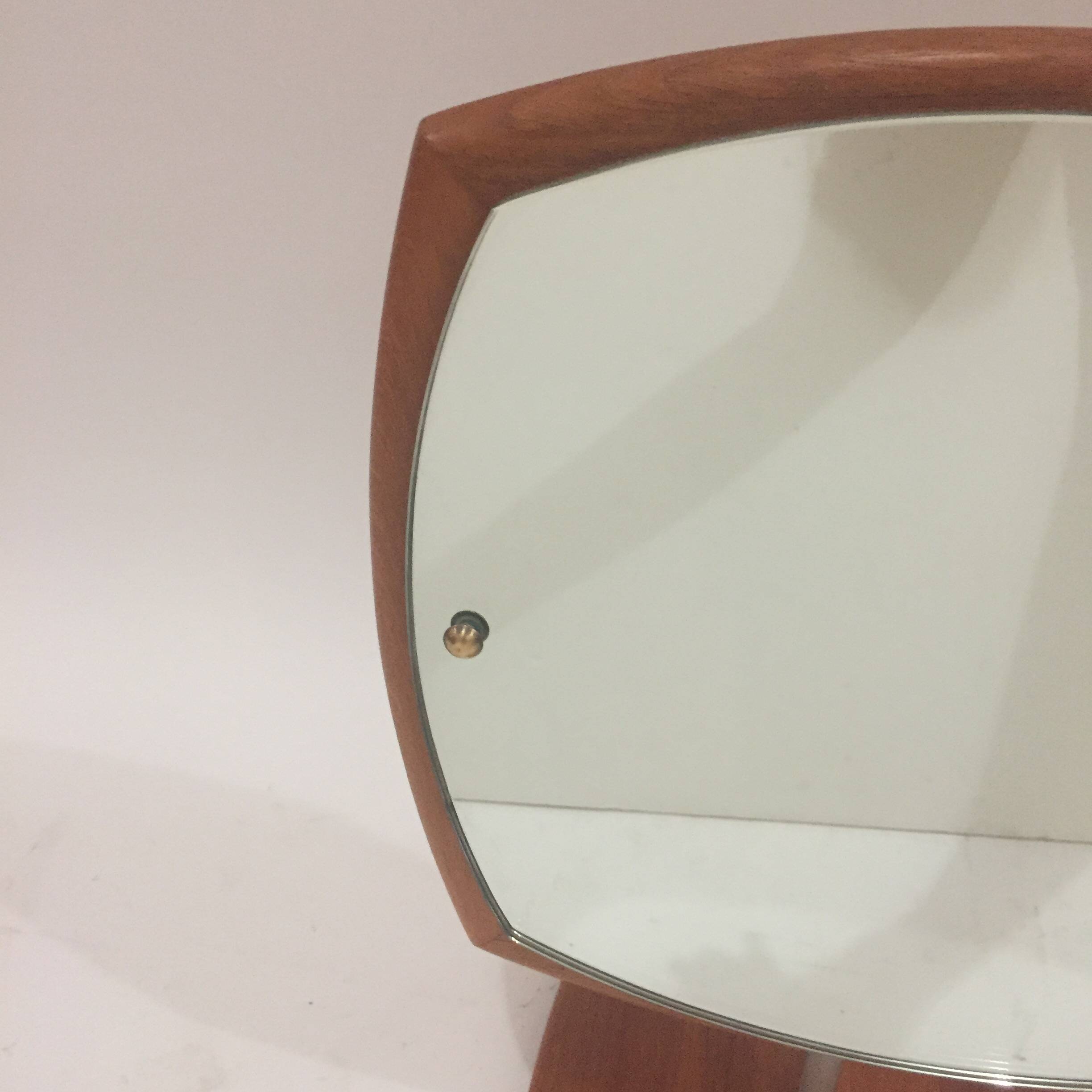 Miroir à poser scandinave en teck