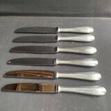 6 table knives – Silver plated – Frionnet François et Cie
