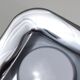 Square white ashtray Ico Parisi, chrome and melamine by Lamperti, Italy, 1970s.