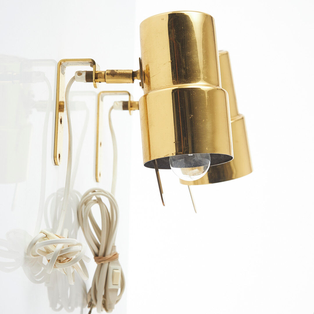 Pair of wall lamps designed by Hans Agne Jakobsson, Sweden, 1960s.
