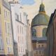 Oil on canvas street in Paris