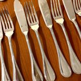 Christofle Perles 12-piece fish cutlery set, excellent condition