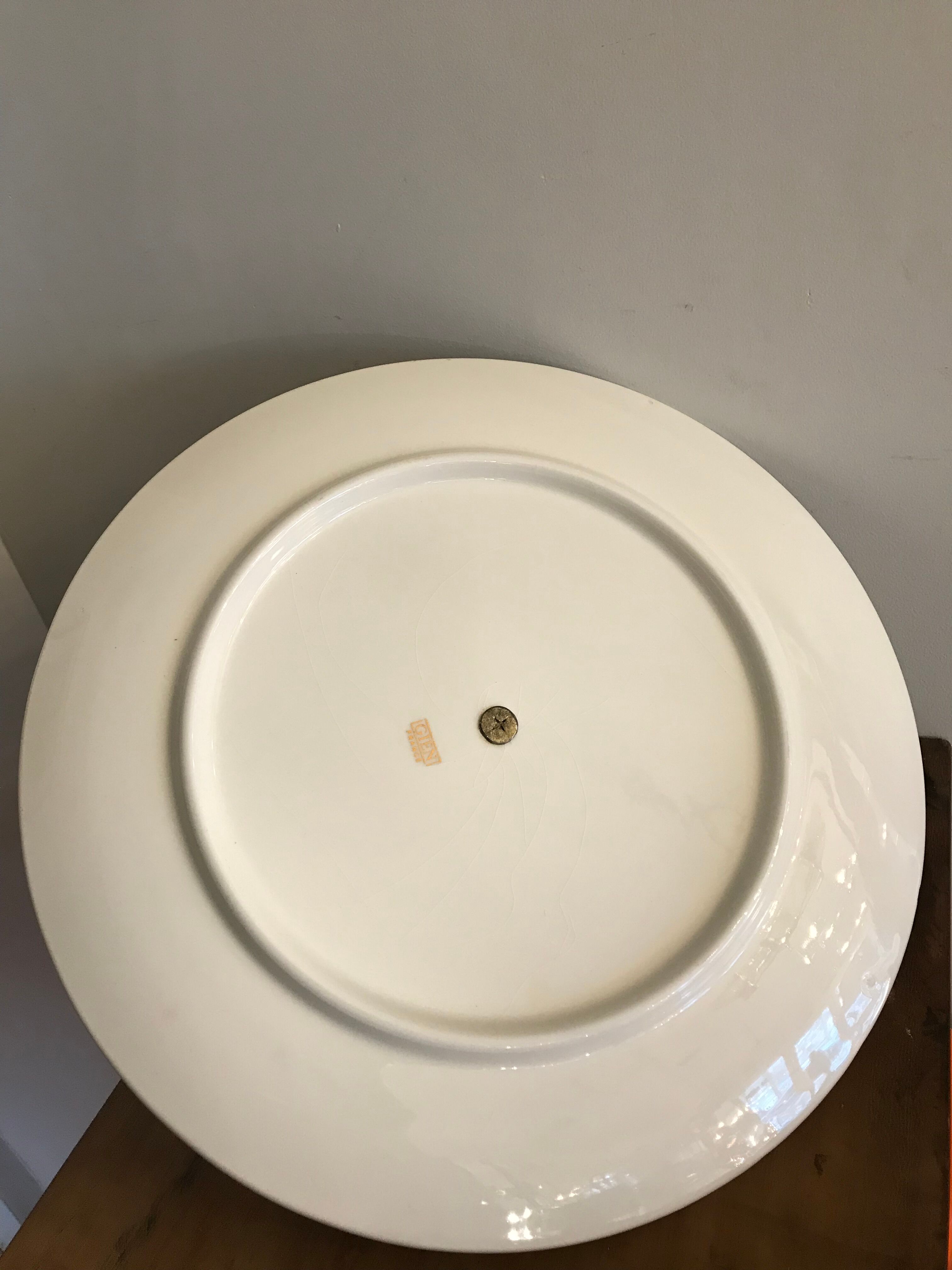 Gien 1970 earthenware cheese platter