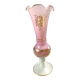 Vase en opaline marquise rose et blanc