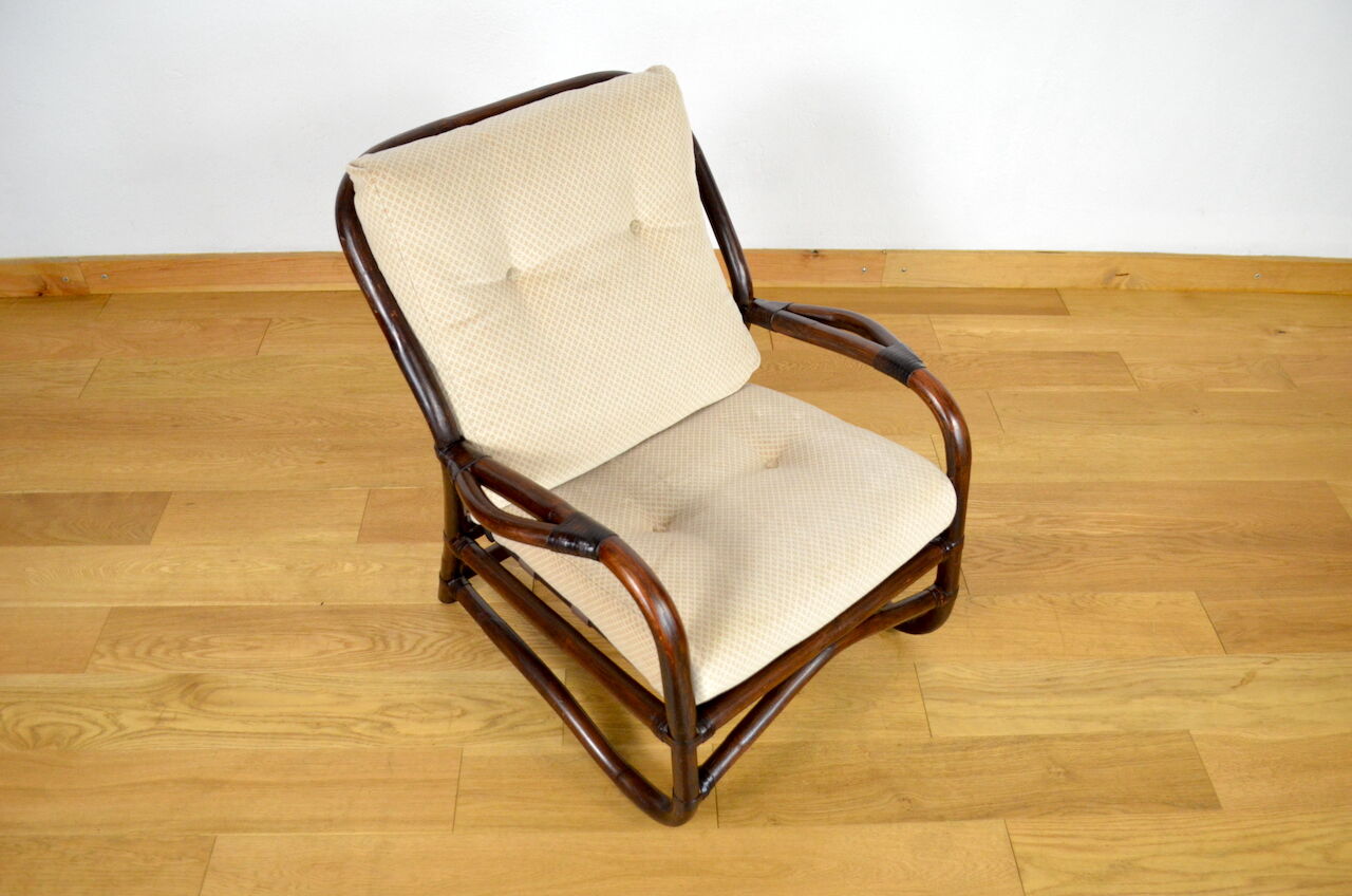 Vintage Bamboo Armchair 1960