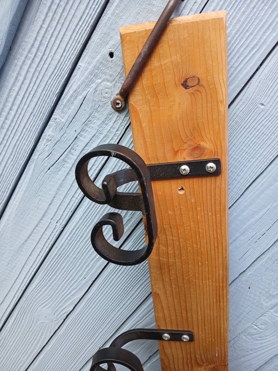 Antique wall coat rack