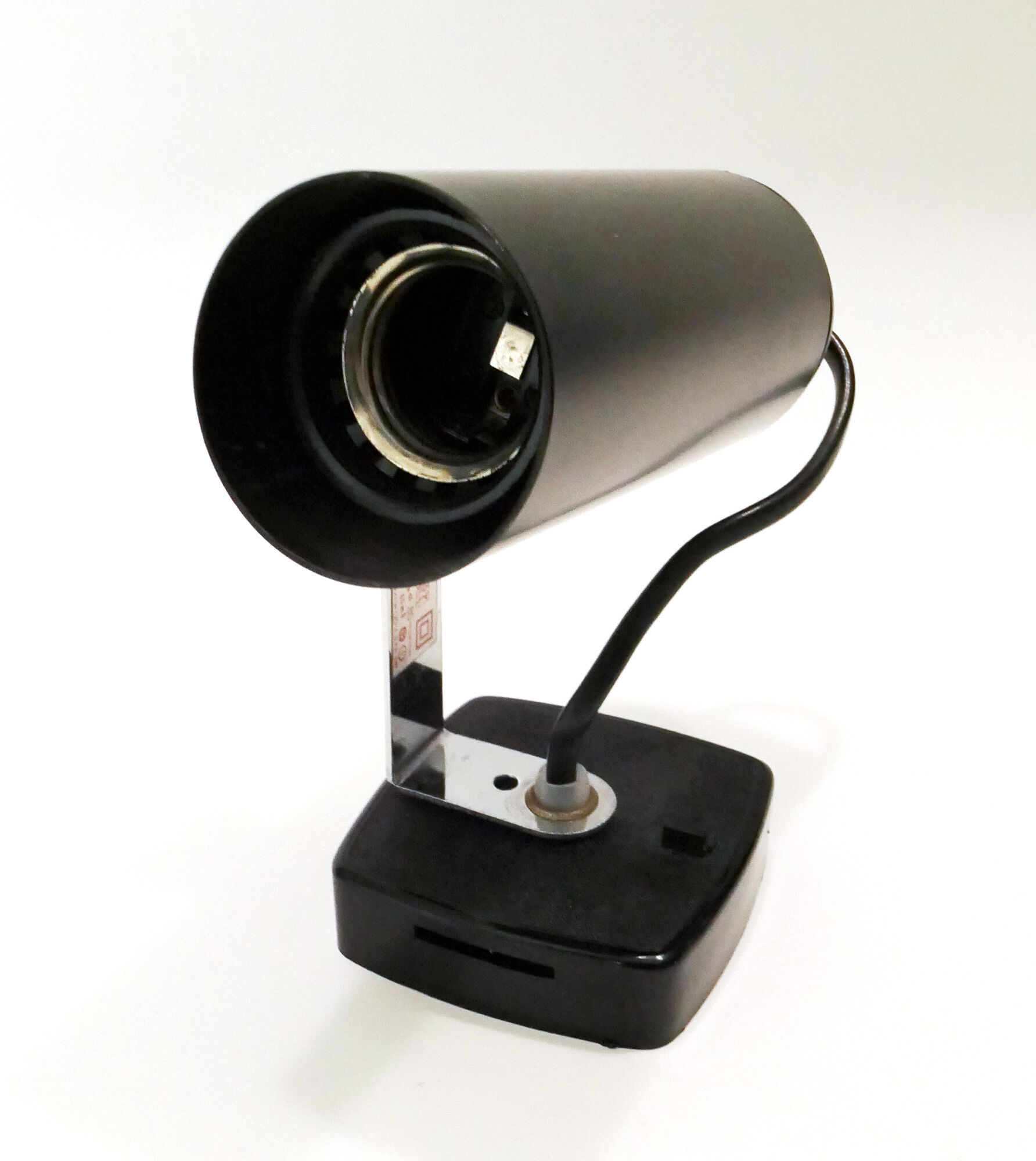 Wall lamp Targetti Sankey Italy 1970's Black
