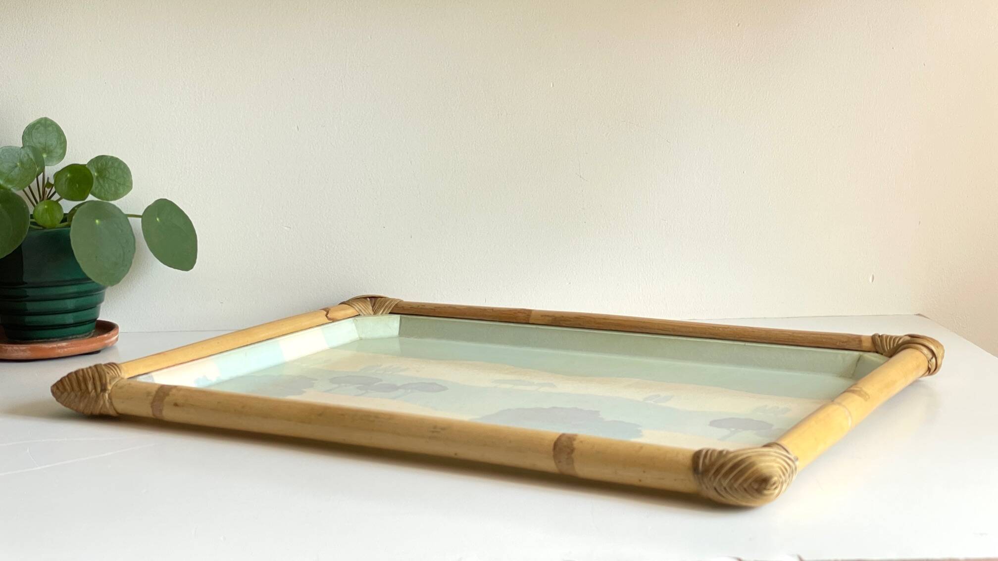 Catherine escalon vintage fiberglass serving tray