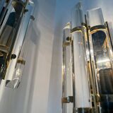 Crystal baguette wall lights from the 80s