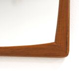 Scandinavian teak mirror, Sweden, 1960, 64cm x 37cm