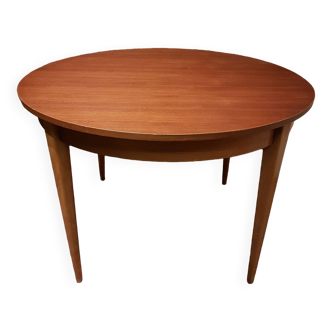 Scandinavian round extending table.