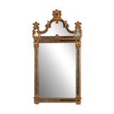 20th century Belgian Rococo-Venetian Mirror in Gilded Wood