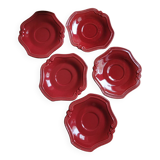 Lot de 6 soucoupes Faïence Provençale Poët-Laval