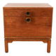 Vintage modernist oak bedside table 1960