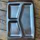 Scandinave. 3 plateaux de service palissandre inox