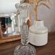 Molded glass candle holder