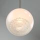 Mid-Century Italian Chrome and Murano Glass Pendant Lamp