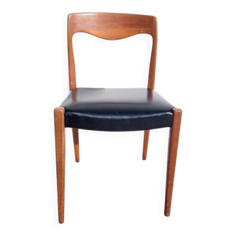 Chaise vintage en teck esprit scandinave