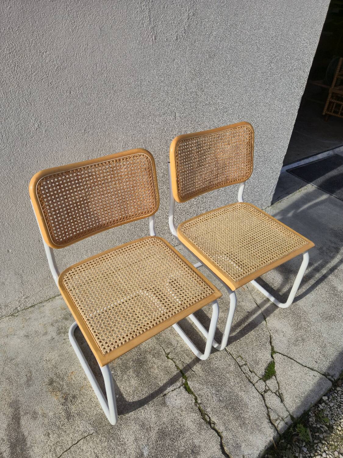 Paire de chaises Marcel Breuer modèle B32 vintage