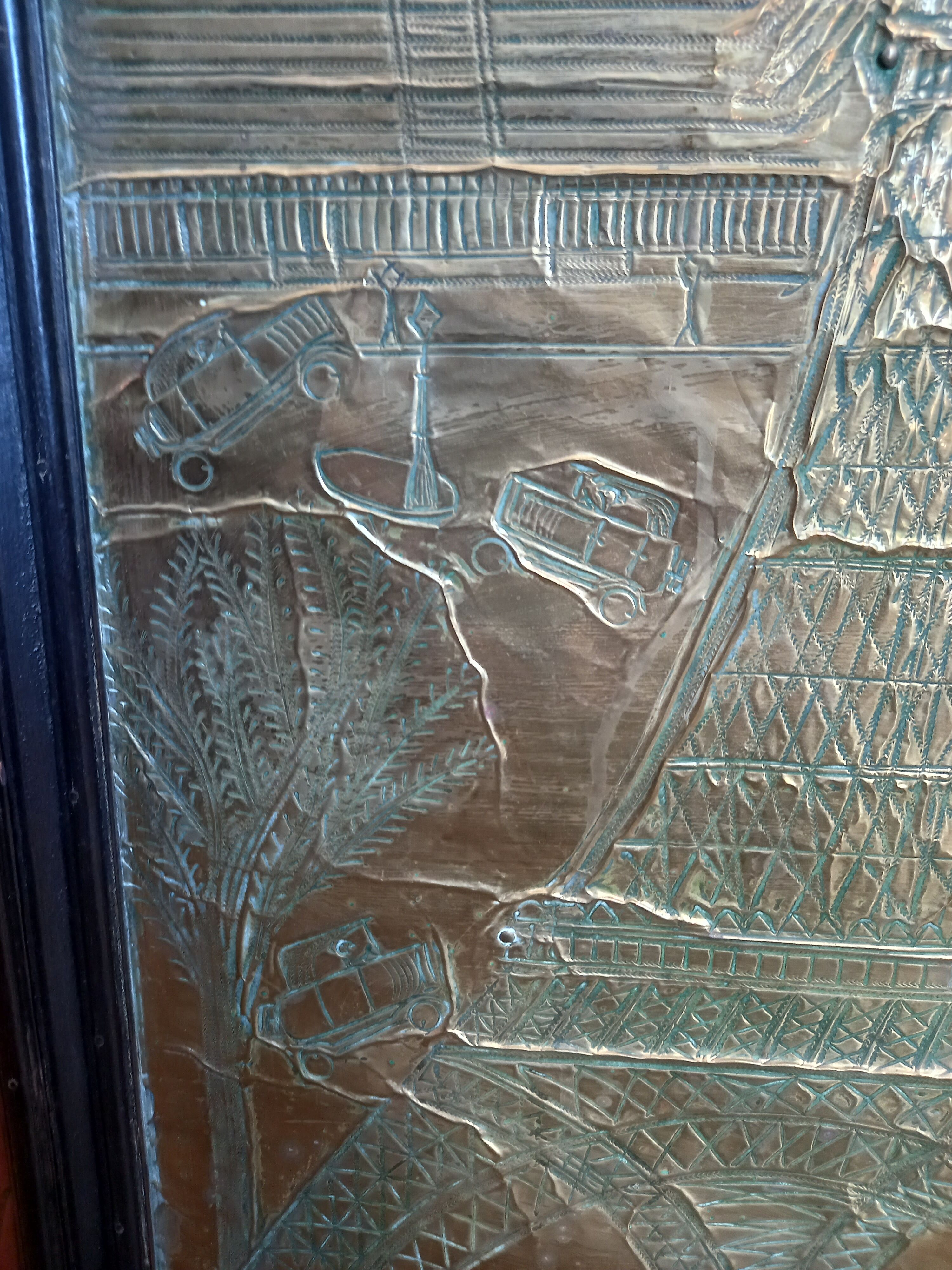 Parisian wardrobe decor Eiffel Tower on brass 20s