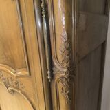 Walnut Louis XV wardrobe from the 18th century.