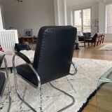Fauteuils Cuir noir  RS7 de Mauser Werke années 30