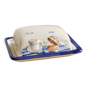 Beurrier vintage en barbotine - petit