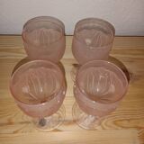 Set of 4 Italian Taitù water glasses