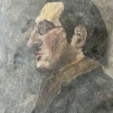 Old portrait of a man – painting on panel